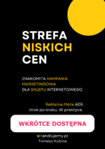 Strefa niskich cen - znakomita kampania marketingowa Meta ADS dla sklepu internetowego